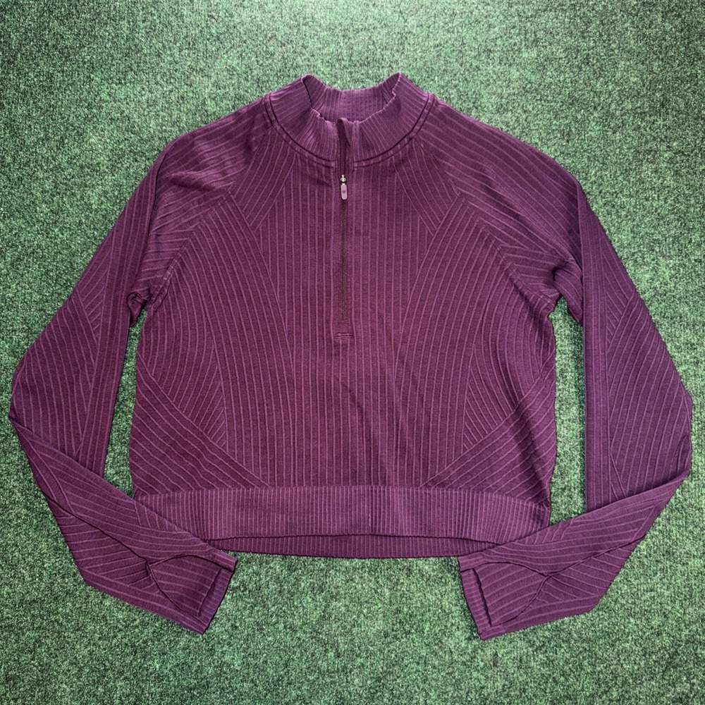 Lululemon Rest Less Cropped Half Zip Women's Size Medium